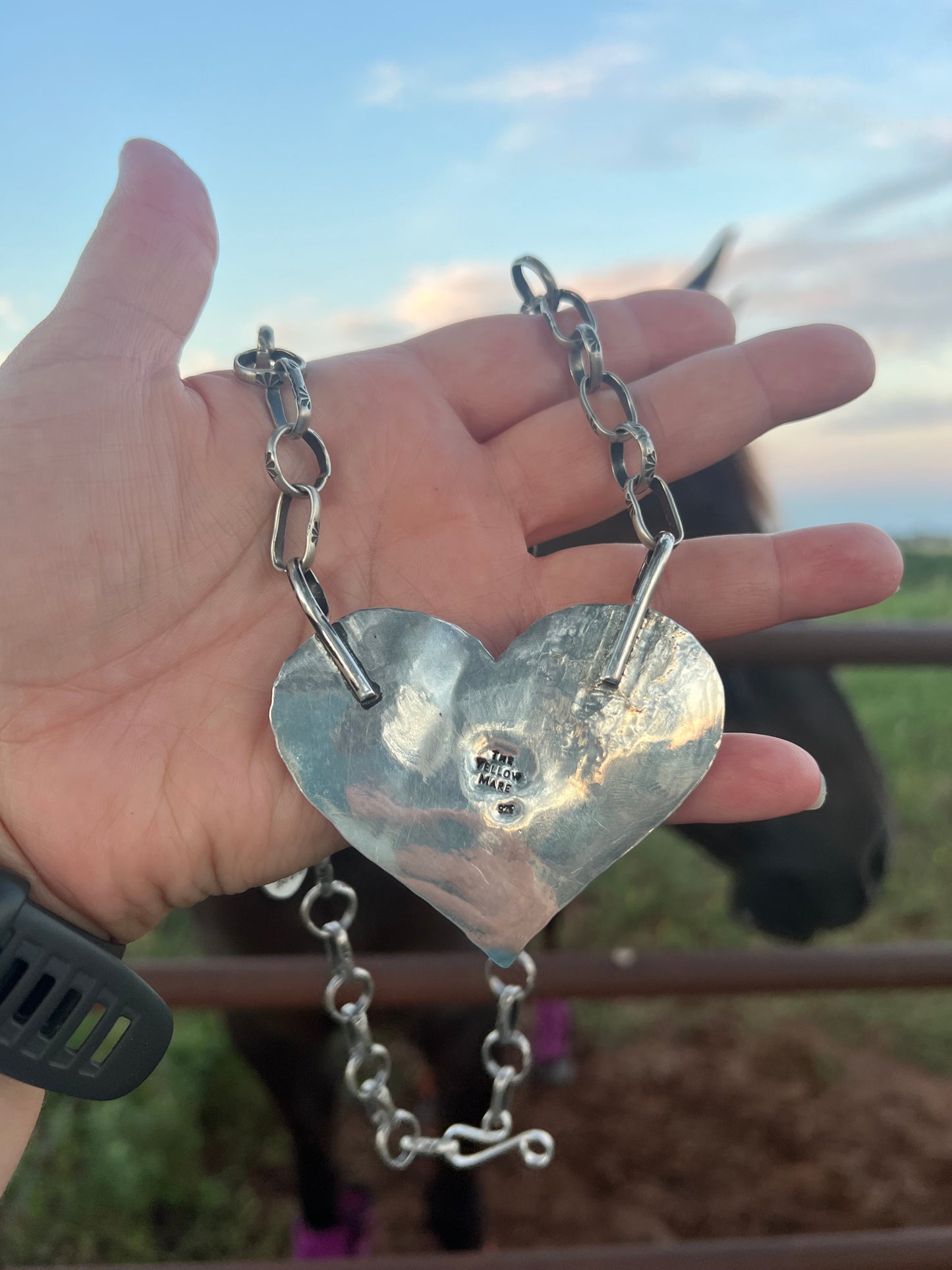 Kingman heart necklace
