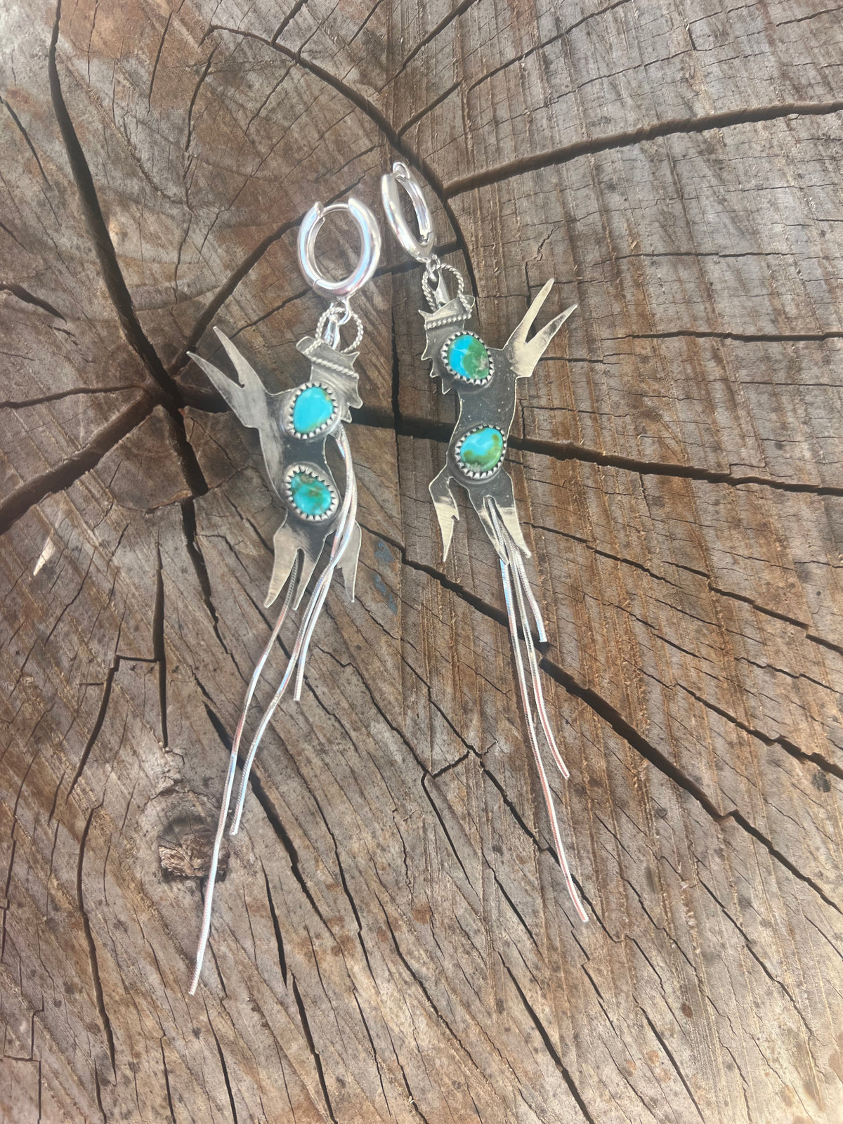 wild horse earrings with dangles