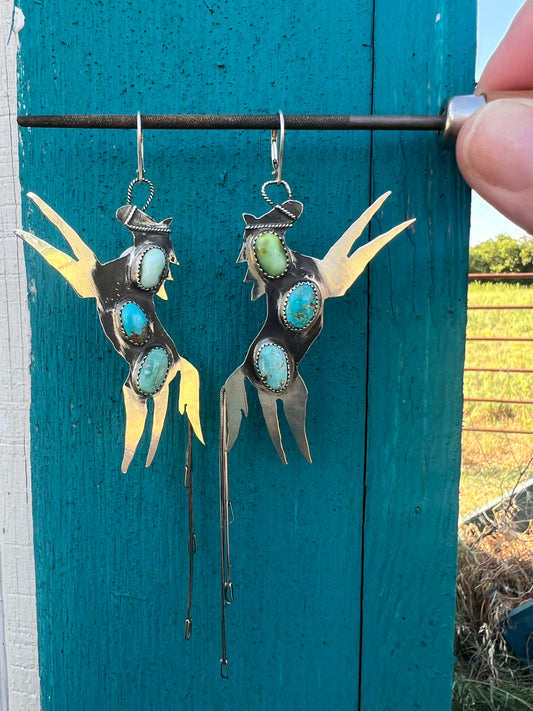 Wild Horse Turquoise Earrings