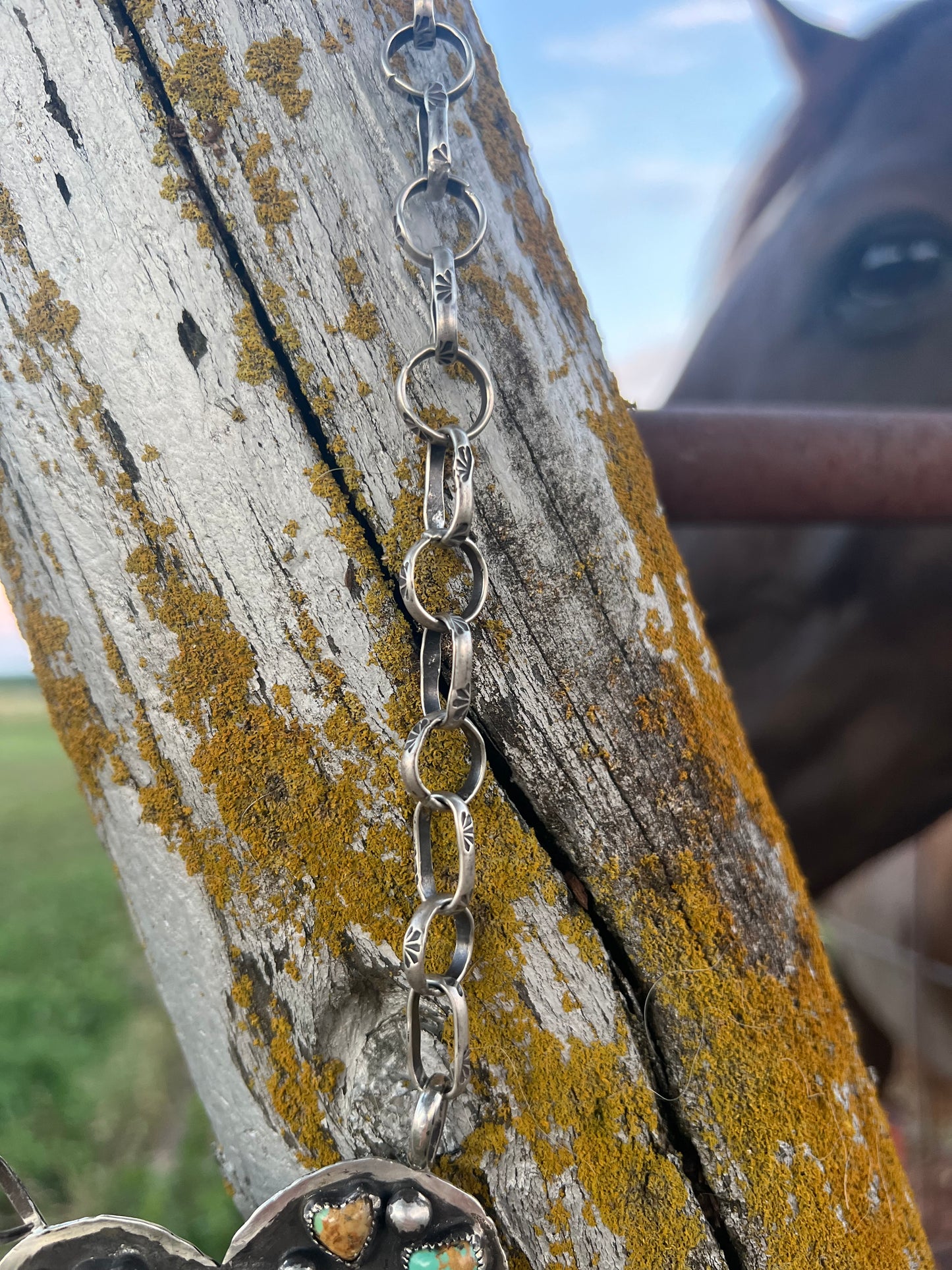 Kingman heart necklace