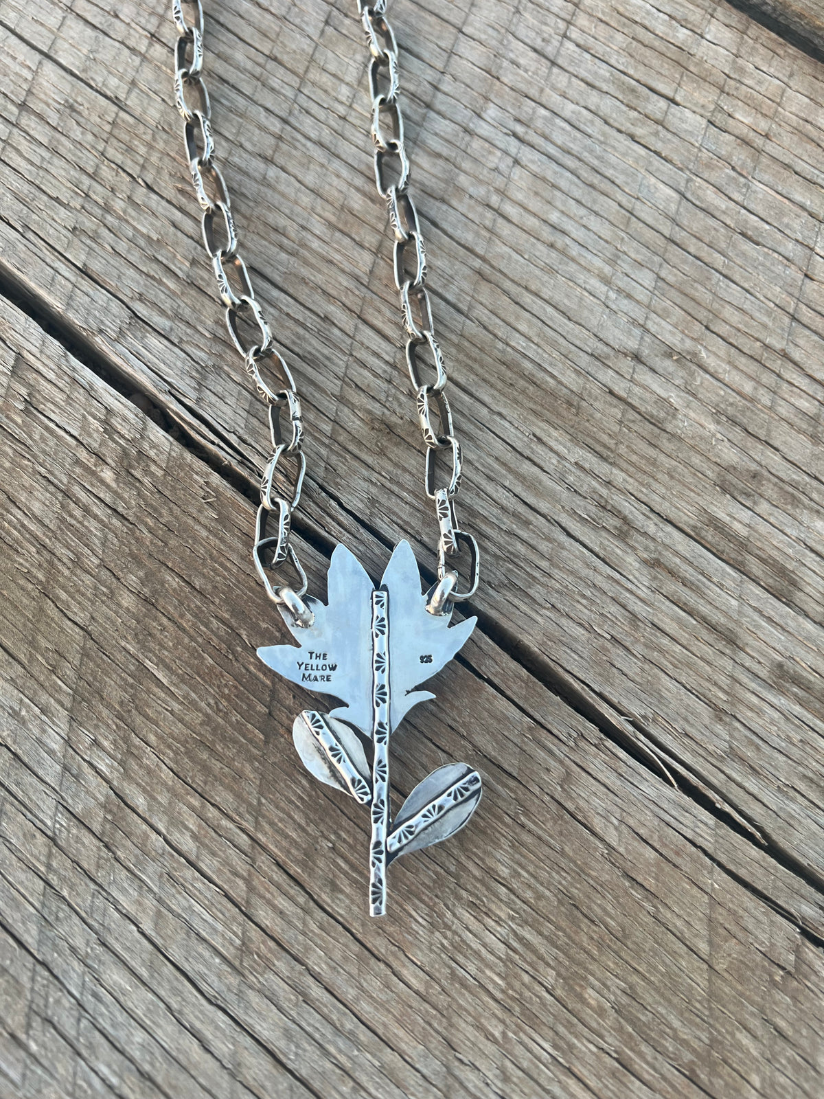 Indian Paintbrush Necklace