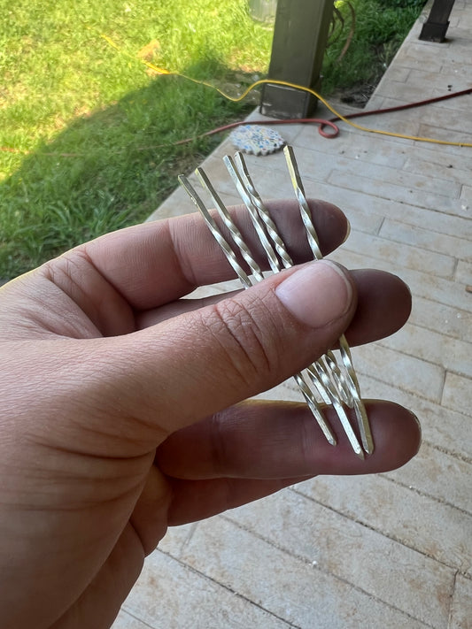 Sterling silver cowboy toothpicks