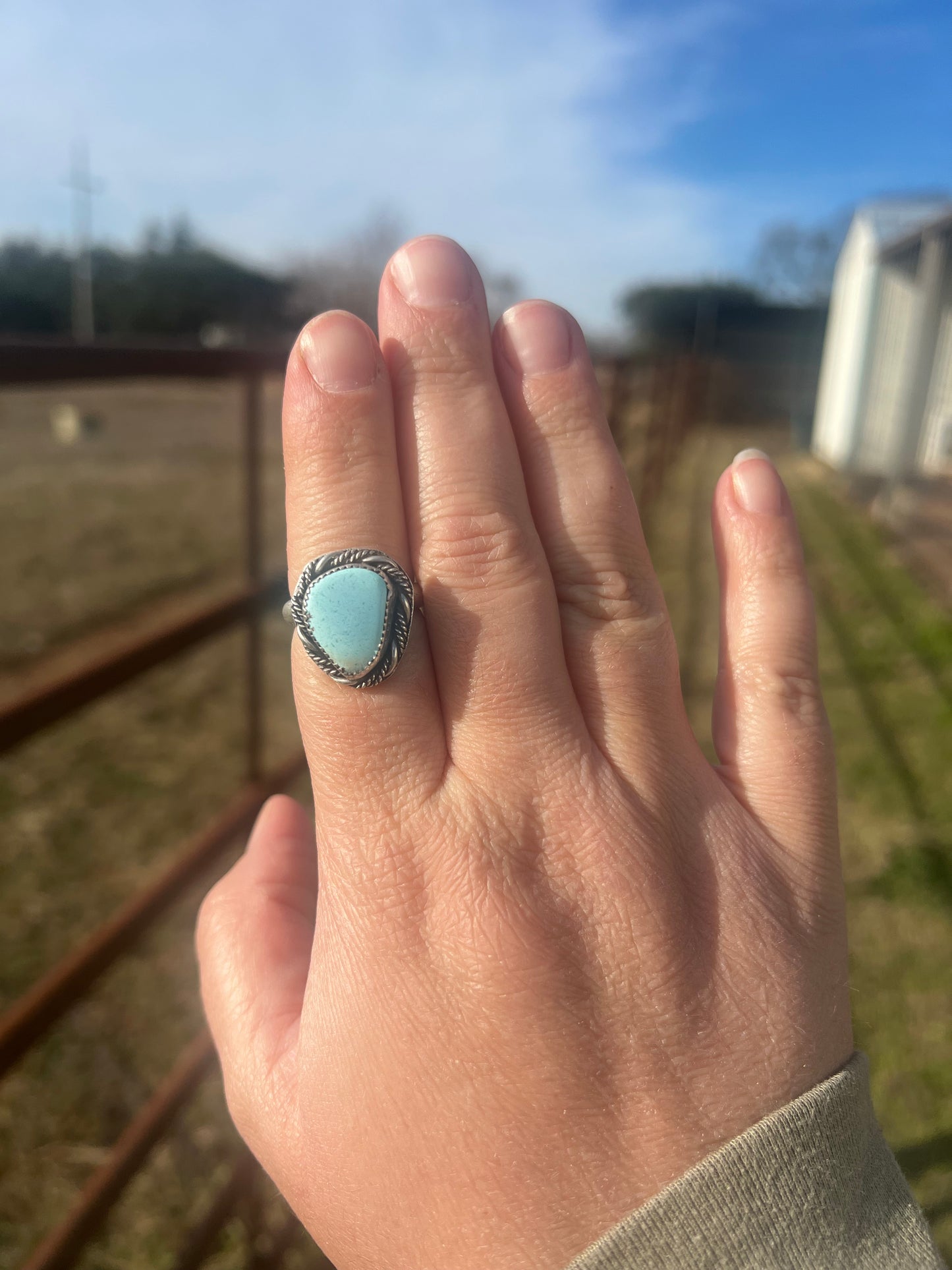 Golden Hills turquoise ring