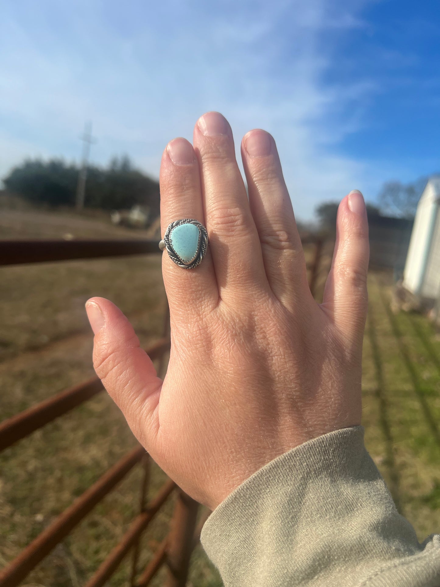Golden Hills turquoise ring