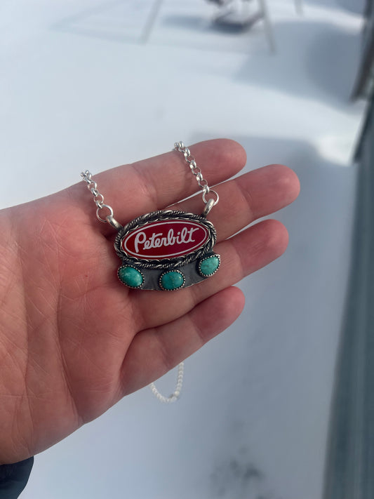 Pete turquoise necklace-Sterling Silver| 18' chain