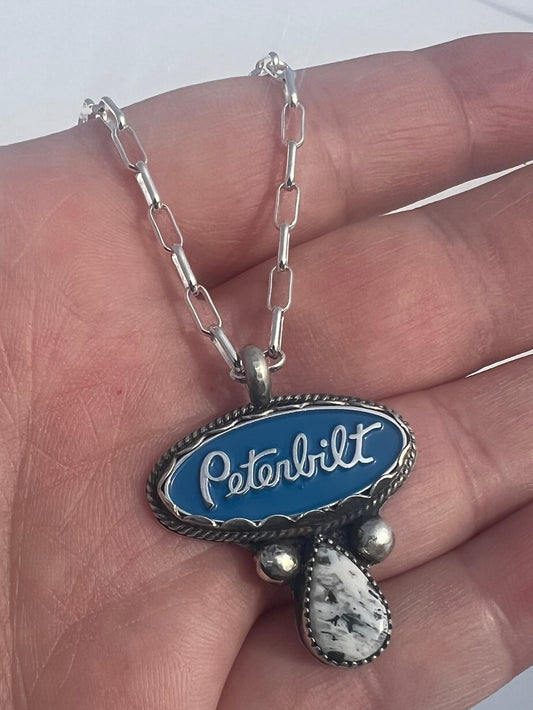 Blue Pete necklace-Sterling Silver| 16' chain
