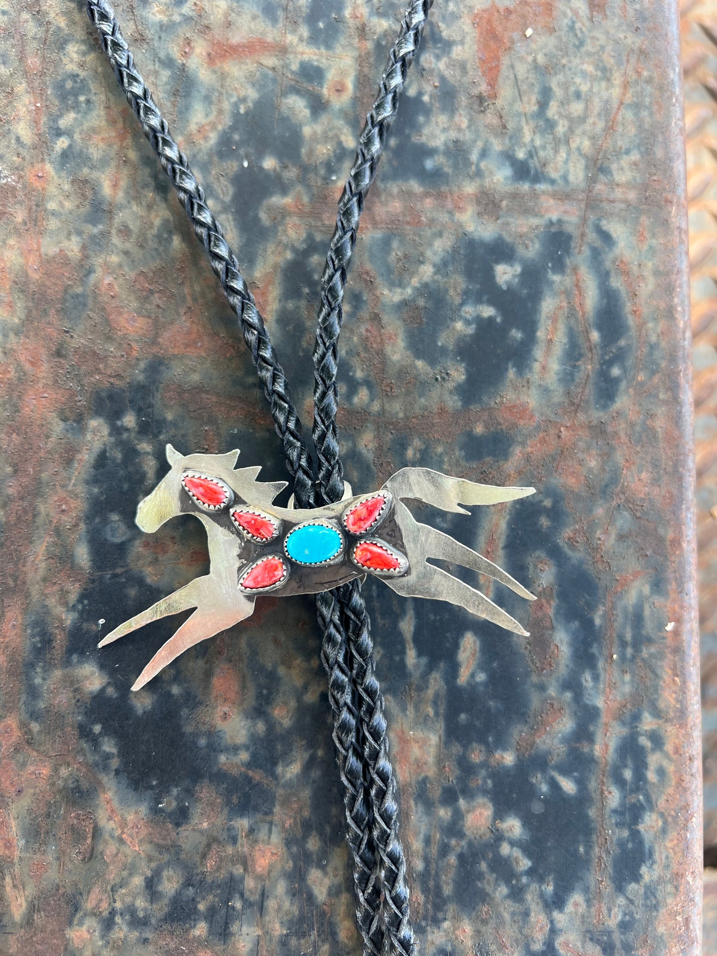 Running Horse Bolo Tie
