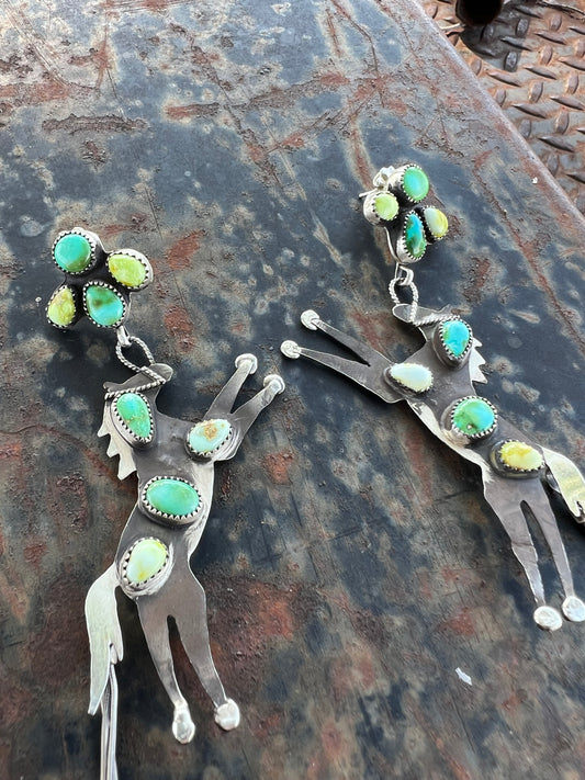 show stopper Horse Shoulder Duster Earrings