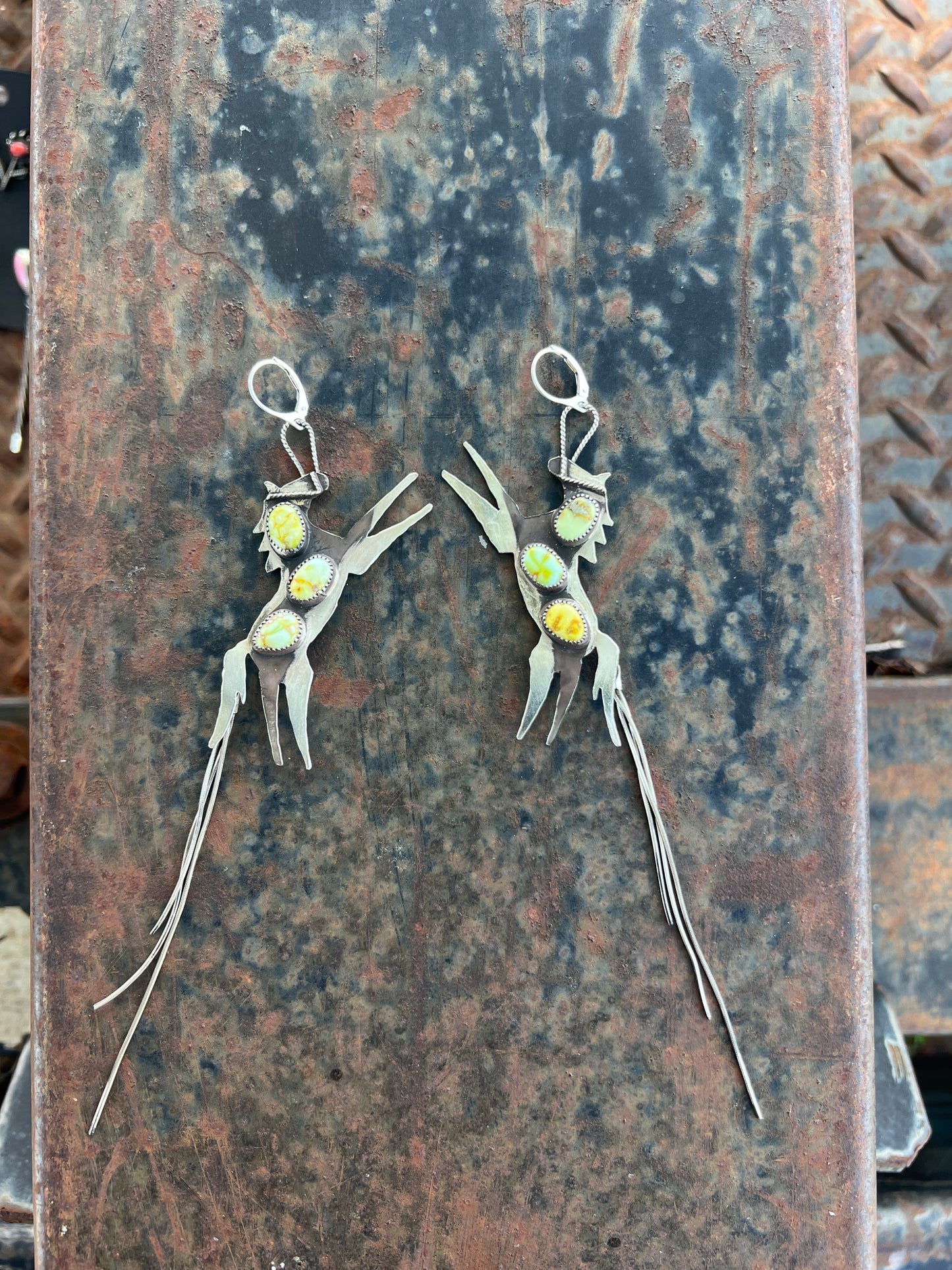 Horse Shoulder Duster Earrings