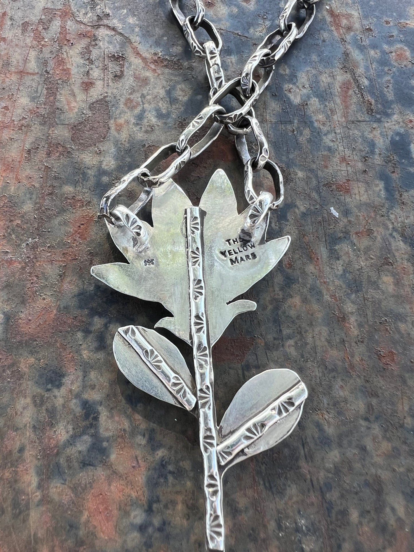 Indian Paintbrush Necklace