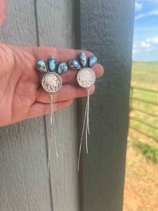buffalo nickel with golden hills