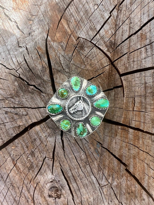 Sterling silver Horse head ring